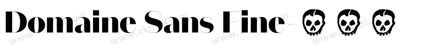 Domaine Sans Fine字体转换 Domaine Sans Fine字体转换